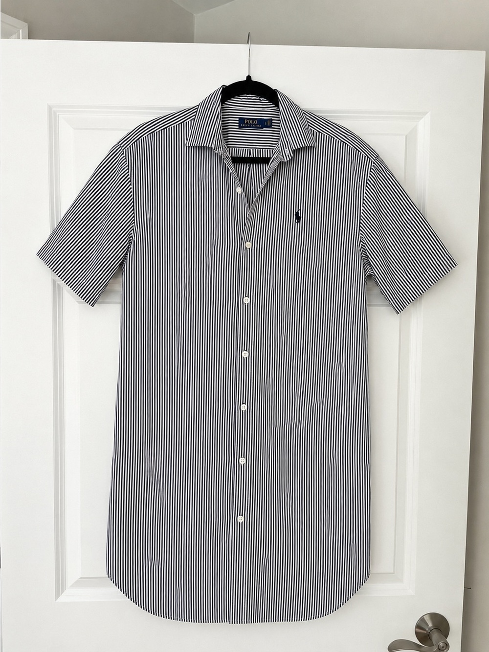 Polo Ralph Lauren shirt dress, black and white, size 4